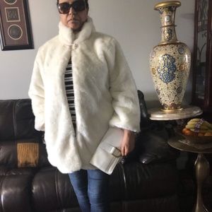 Fashion faux fur coat jacket